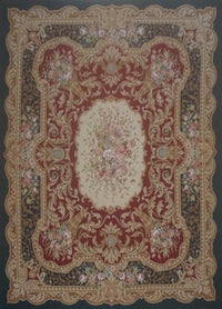 China Auboussan Flat Weave Wool 8x10