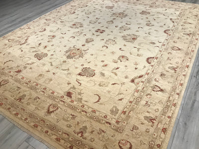 Pakistan Ziegler Hand Knotted Wool 9x12