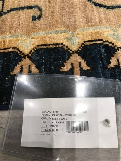 Pakistan Ziegler Hand Knotted Wool 5x7