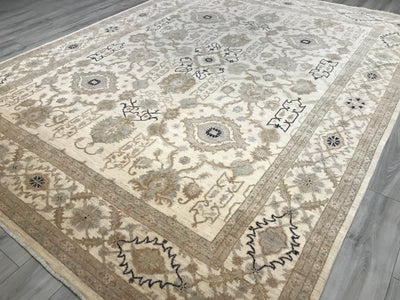 Pakistan Ziegler Hand Knotted Wool 9x12