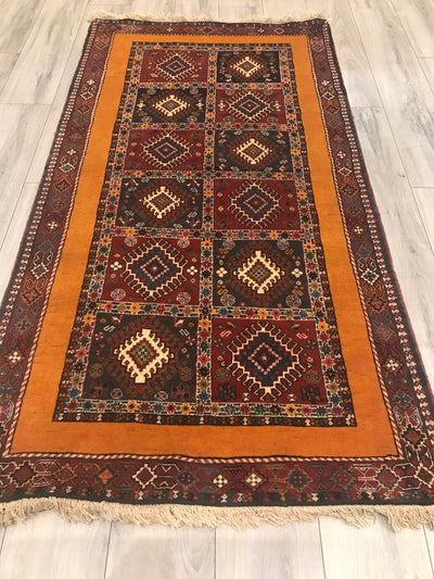 Persian Shiraz Yalameh Hand knotted Wool 4x6