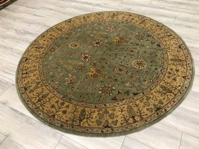 India Dimora Hand Knotted Wool 6x6