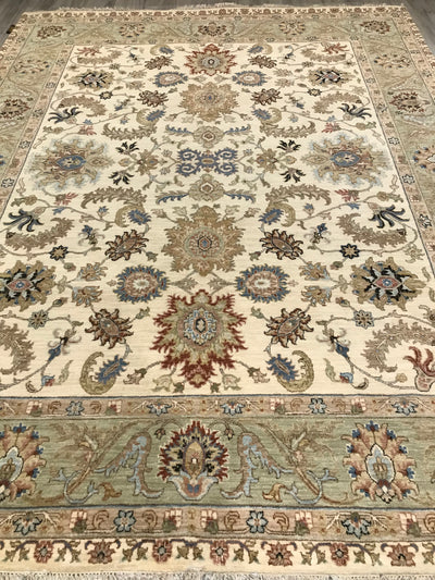 India Ziegler Hand Knotted Wool 8x10