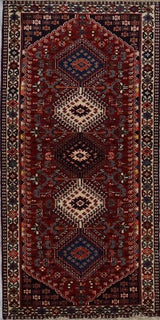 Persian Shiraz Yalameh Hand Knotted wool 3x7