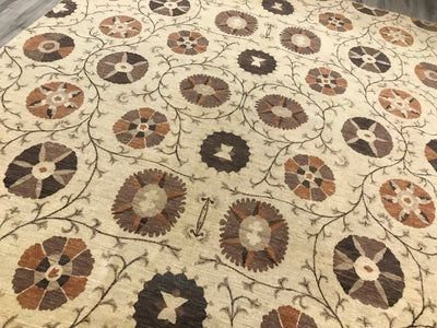 Pakistan Tibet Hand Knotted Wool 9x12