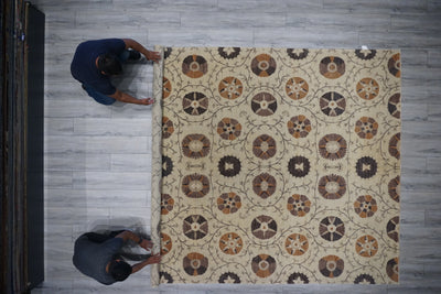 Pakistan Tibet Hand Knotted Wool 9x12