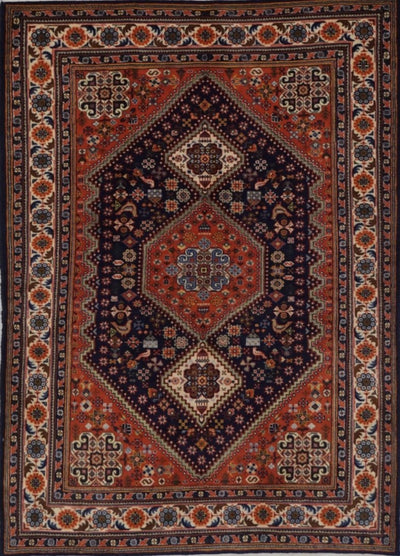 Persian Shiraz Hand Knotted Wool 4x6