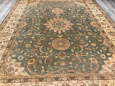 Pakistan Ziegler Hand Knotted Wool 9x12