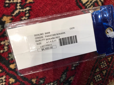 Pakistan Bokhara Hand Knotted wool 4x6