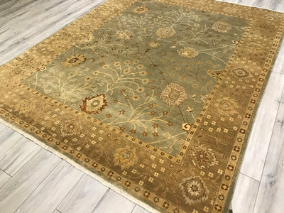 India Agra Ziegler Hand Knotted Wool 8X10