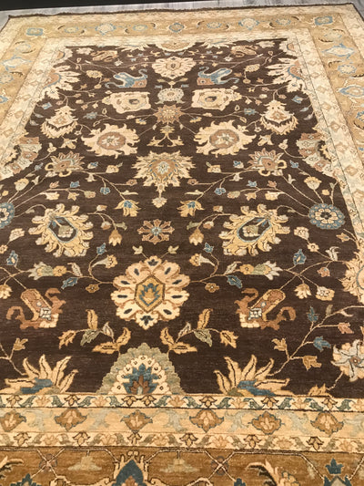 India Chobi Hand Knotted Wool 9x12