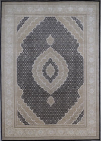 India Tabriz Mahi Hand Knotted Wool & silk 8x11