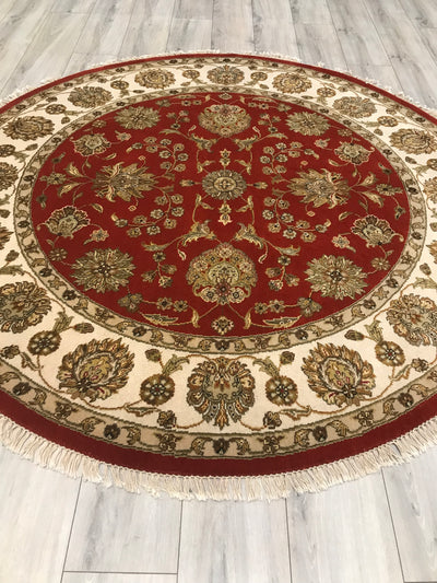 India Ziegler Hand Knotted Wool 6x6