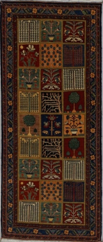 Persian Old Baktiari Hand Knotted Wool 3x8