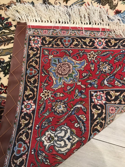 Persian Esfahan Hand Hand Knotted Wool & Silk  5x7