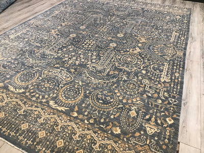 Pakistan Ziegler Hand Knotted Wool 9x12