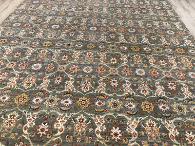 India Jankat Hand Knotted Wool & Silk 10x14