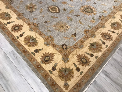 India Ziegler Hand Knotted Wool 9x12