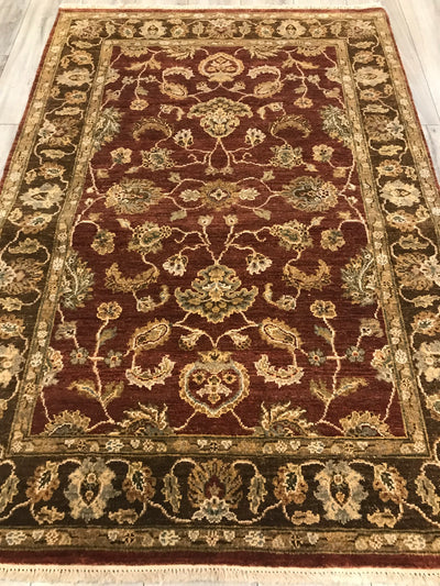 India Artisan Hand Knotted Wool 4x6