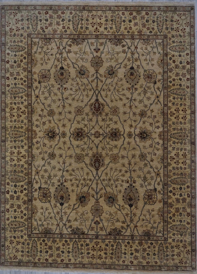 India Tuscan Hand Knotted Wool 8x10