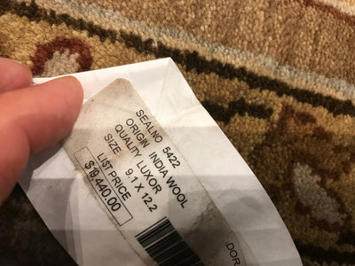 India Luxur Hand Knotted Wool 9x12