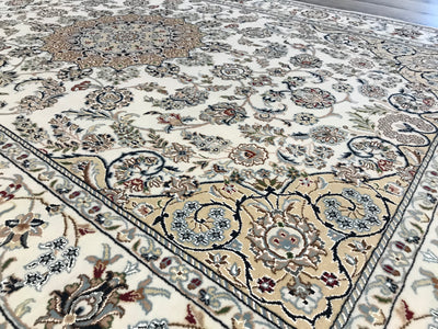 India Nain Hand Knotted Wool & Silk 6x9