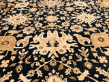 India Agra Hand Knotted Wool 12x20