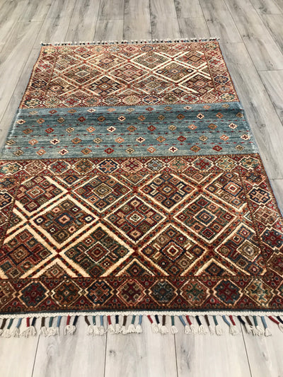 Pakistan Kazak Korjeen Hand Knotted Wool 4x6