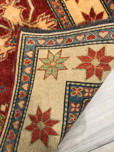 Pakistan Kazak Hand Knotted Wool 4x5