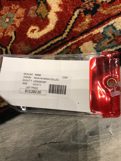 India Heriz Khanna Hand Knotted Wool 5x7