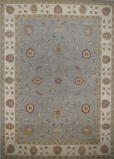 India Ziegler Hand Knotted Wool 10x14