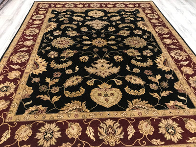 India Luxur Jaipur Hand Knotted Wool 8X10