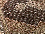 India Tabriz Mahi Hand Knotted Wool/Silk6x8