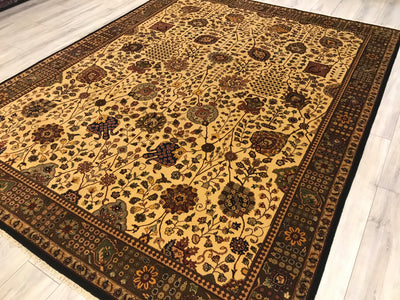 India Sultanabad Hand Knotted Wool 8X10