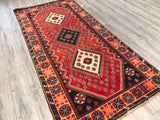 Persian Old Shiraz Hand Knotted Wool 5x10