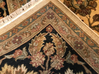 India Jaipur Hand Knotted Wool 9x12