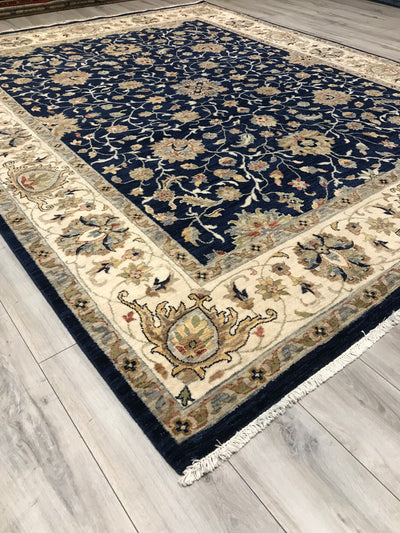 India Ziegler Hand Knotted Wool 8x10