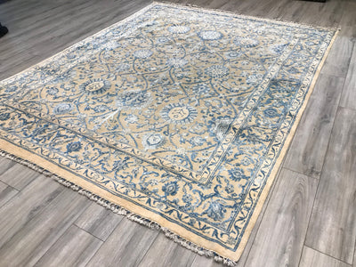 Pakistan Ziegler Hand Knotted Wool & Silk 8x10