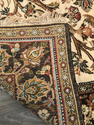 Persian Antique Qum Hand Knotted Silk 3x5