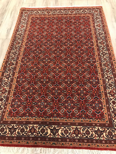 India Bidjar Hand Knotted Wool 4x6