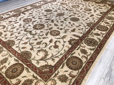 India Chobi Hand Knotted Wool 10x14