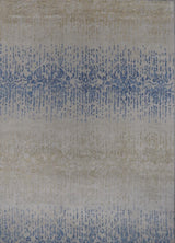 India contemporary Hand Knotted Wool & Bamboo Silk 8x10