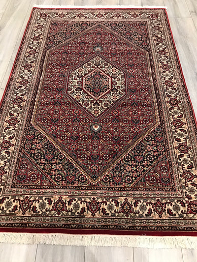 India Bidjar Hand Knotted Wool 4x6