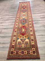 Pakistan Kazak Hand Knotted Wool 3x13