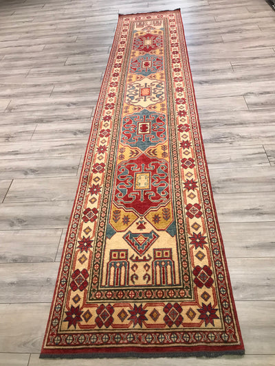 Pakistan Kazak Hand Knotted Wool 3x13