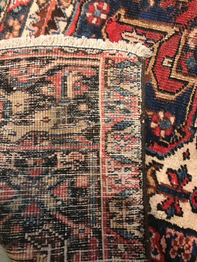 Persian Old Heriz Hand Knotted Wool 9x12