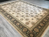 Pakistan Tabriz Hand Knotted Wool 9x12