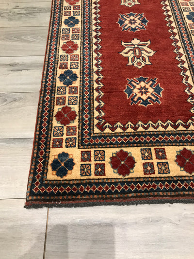 Pakistan Kazak Hand Knotted Wool 3x14