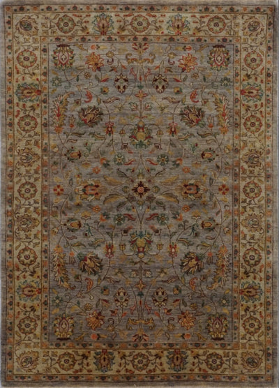 India Kashan Hand Knotted Wool 4x6