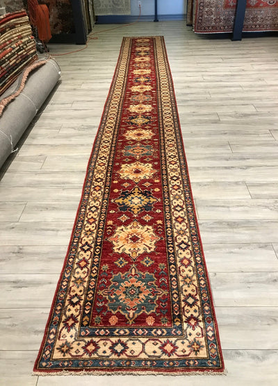 Pakistan Kazak Shirwan Hand knotted Wool 3x20